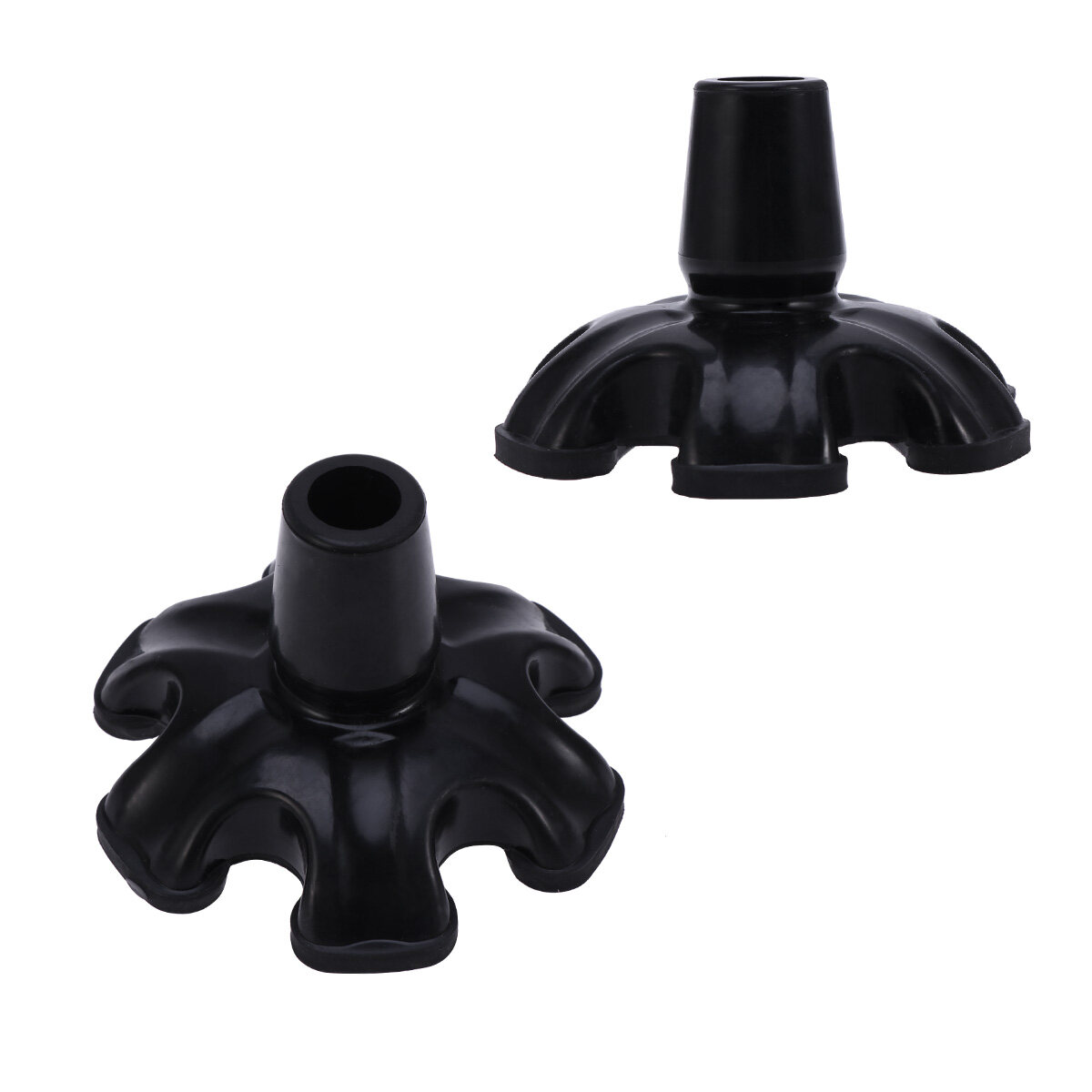 Cane Tip with 6 Support Rubber Foot for Walking Canes 3/4 Inch Shaft