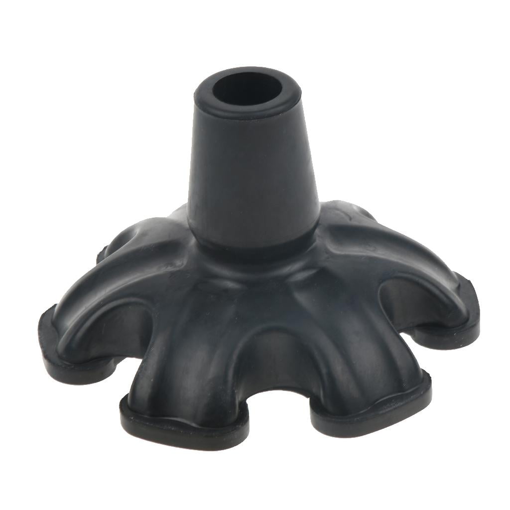 Cane Tip with Quad Support Rubber Foot for Walking Canes 3/4 Inch Quad Rubber Replacement