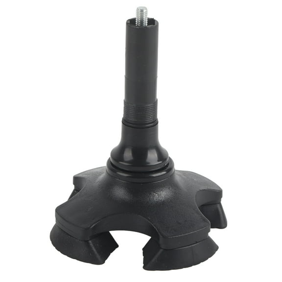 Cane Tip - Self Standing, Quad Rubber Replacement for Walking Canes (3/4 ) -Stable Four Point, Quadruple Tripod Stand for Cane - Universal 4 Leg Attachment for Walking Stick