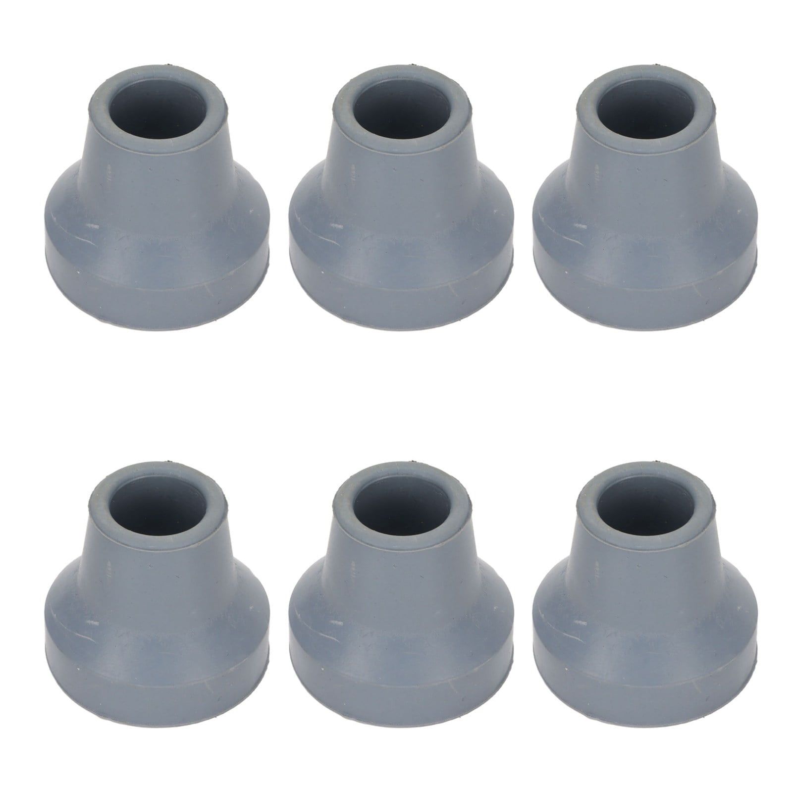 Cane Tips 6 Pack, Non-Slip 0.6 Inch Rubber Replacement Cane Tip For Walking Cane Crutch Sticks Stable Foot Pad Folding Cane Accessory