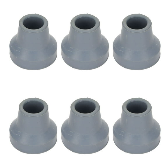Cane Tips 6 Pack, Non-Slip 0.6 Inch Rubber Replacement Cane Tip For Walking Cane Crutch Sticks Stable Foot Pad Folding Cane Accessory