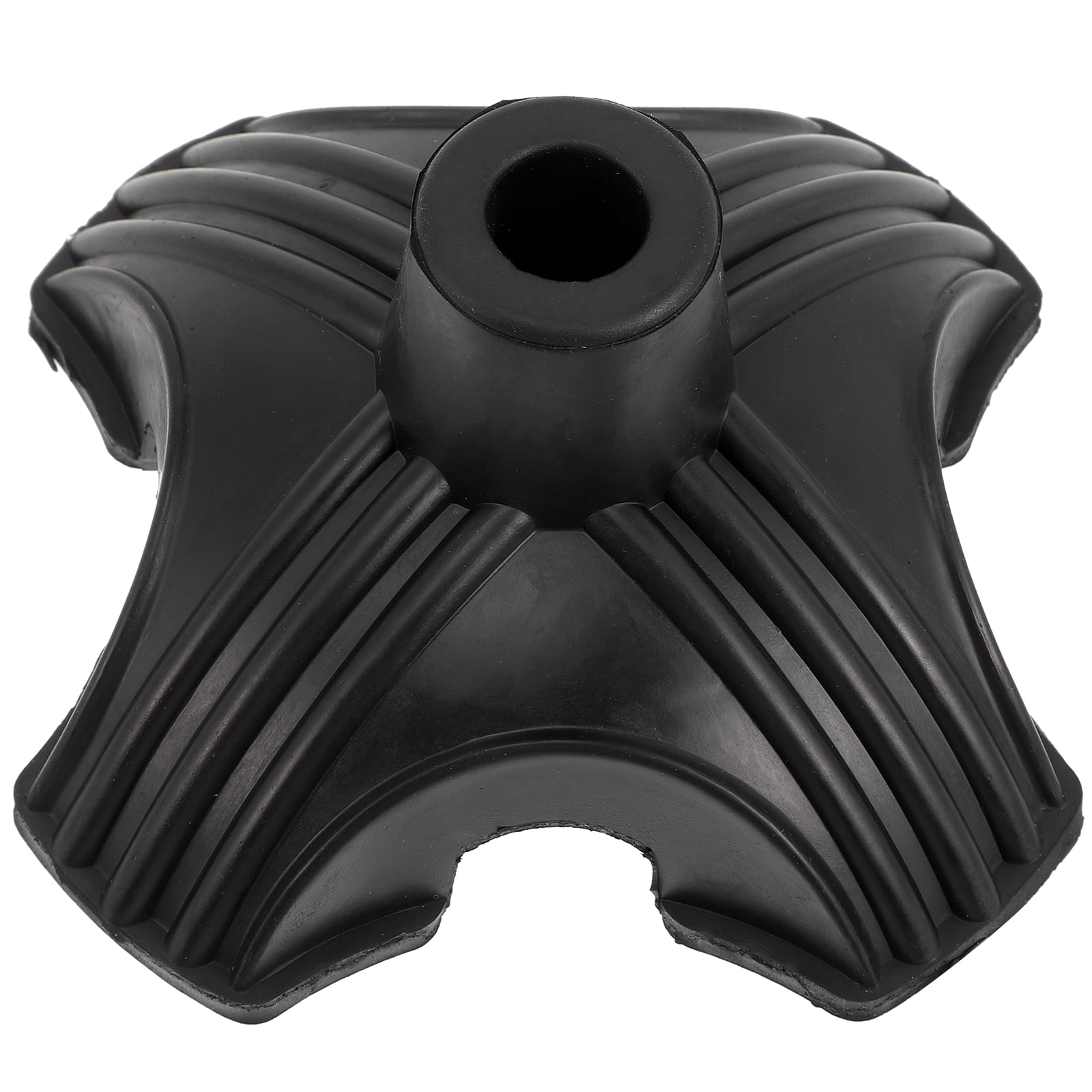 Qiysamall Cane Tips Antislip Crutch 4 Prong Base Self Standing Cane