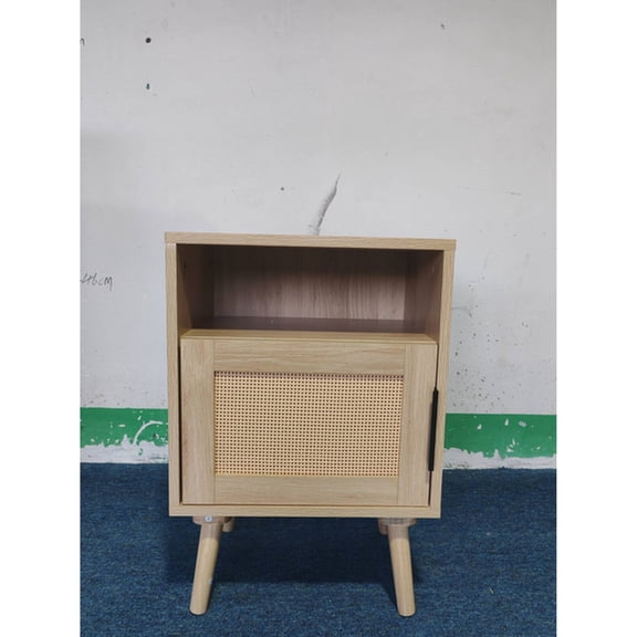 Cane-decorated Drawer Nightstand / For Small Spaces / Keeps Items within Reach