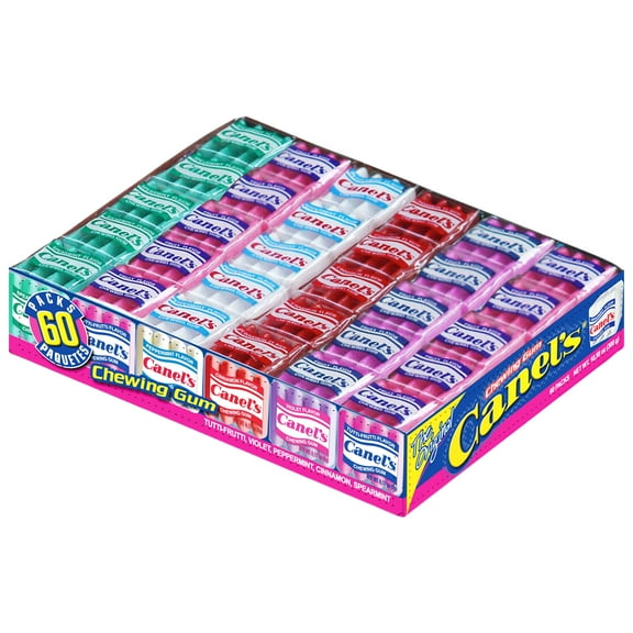 Canel's Chewing Gum Big Fun Pack, Original Flavors, 4 Pieces, 60 Pack