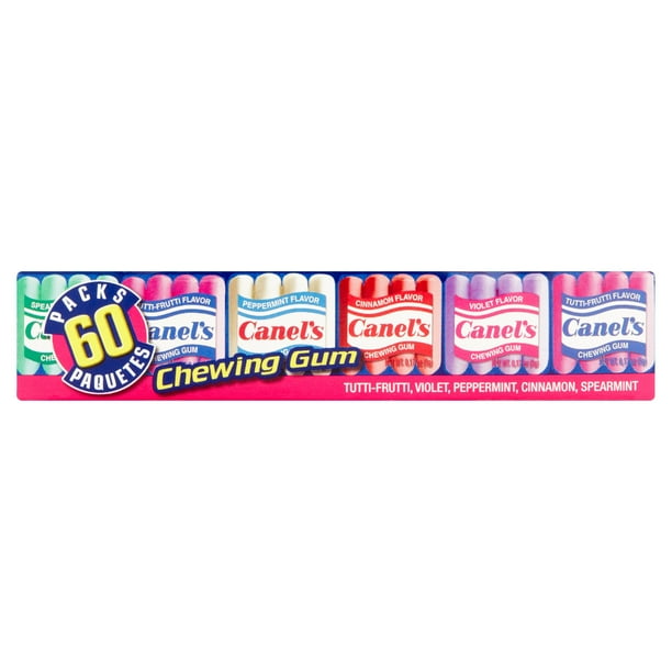 Canel's Chewing Gum Fun Pack, Original Flavors, 4 Pieces, 60 Pack
