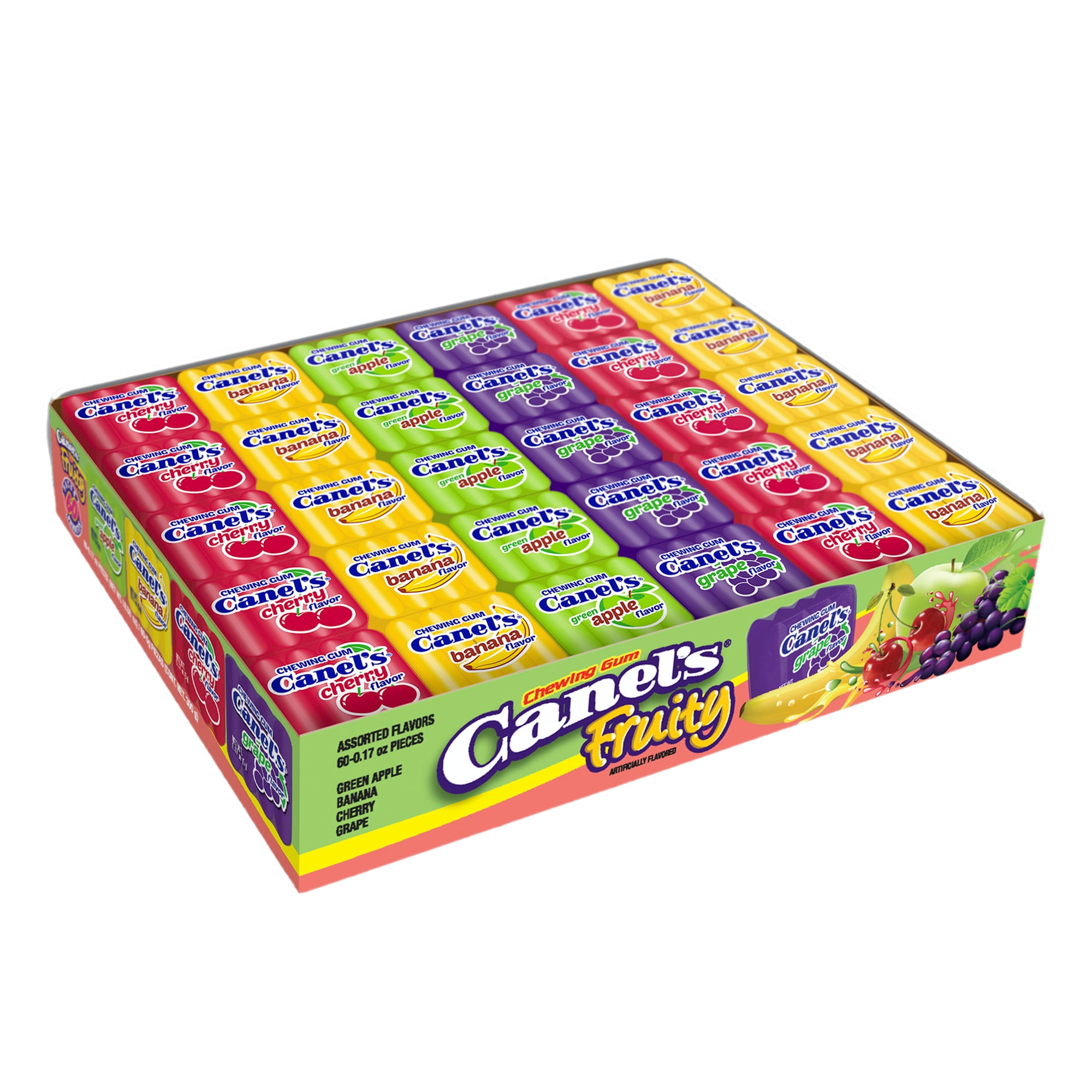 Canel's Chewing Gum Regular Fun Pack, Assorted Fruit Flavors, 4 Pieces, 4 Pack