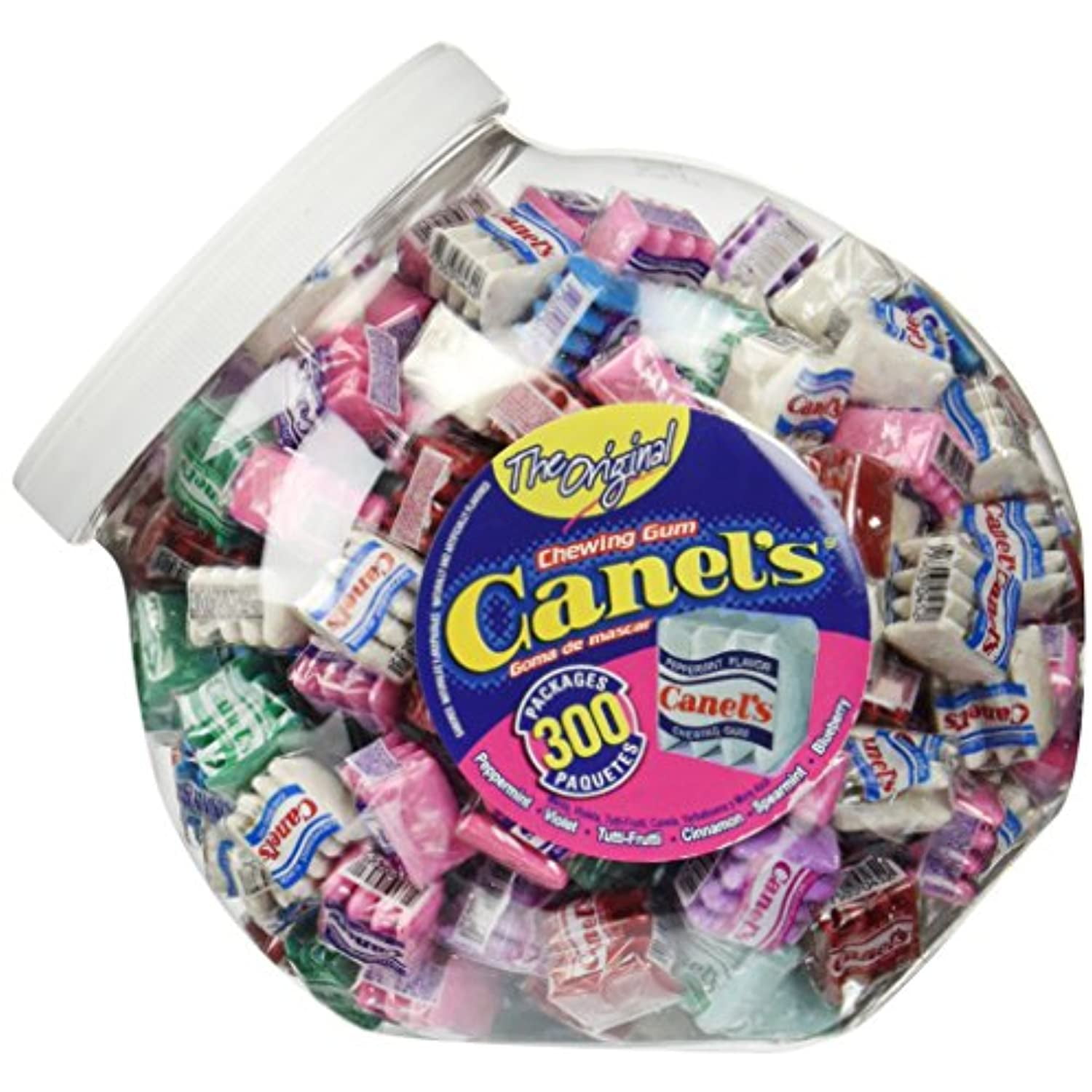 Canel's The Original Chewing Gum 6 Flavors Assortment 300 Count Tub NET WT 3 Lbs 4.91 OZ