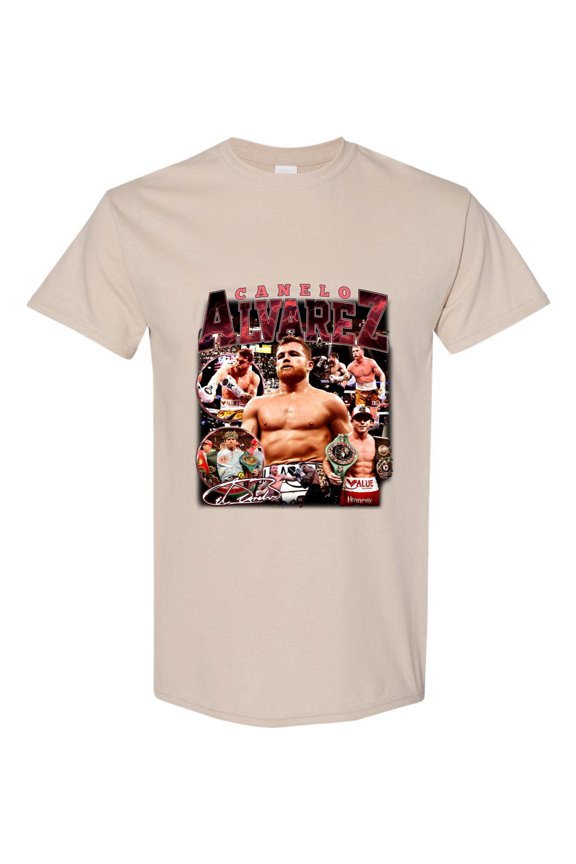 Canelo Alvarez T-Shirt Classic 90s Boxing Tribute Graphic, for men & women, up to size 5XL