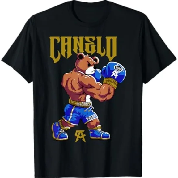 Canelo Boxing Bear Champion Fighter Fan Gift Alvarez Ring Legend Unisex T-Shirt, S-5XL