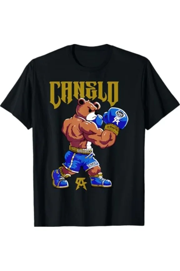 Canelo Boxing Bear Champion Fighter Fan Gift Alvarez Ring Legend Unisex T-Shirt, S-5XL