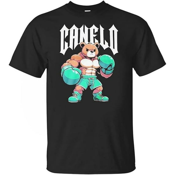 Canelo Teddy Bear Shirt - Saul Canelo Alvarez Boxing Bear T-Shirt Black