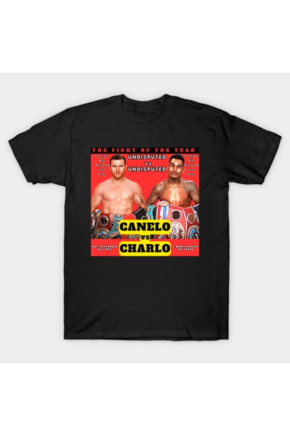 Canelo Vs Charlo Alternative Funny Boxing Matchup Retro Alvarez Fight G3339 T-Shirt, for men and women, Up to Size 5XL