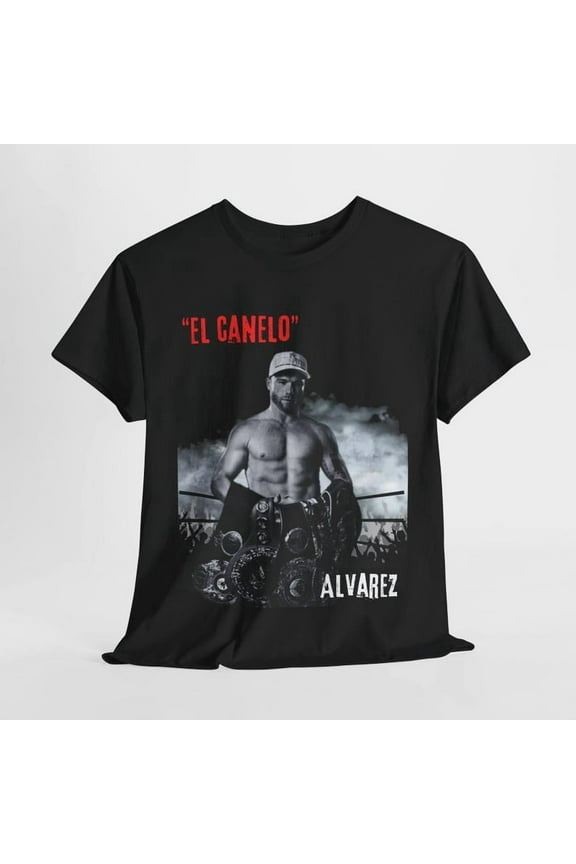 Canelo Álvarez Graphic T-shirt - Boxing Champion, Unisex Heavy Cotton Tee, Boxing Fan Gift, Athlete Shirt, Sports Lover