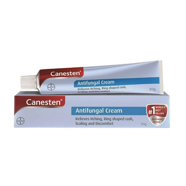 Canesten Anti-Fungal Cream | Relieves Itching, Ring Shaped Rash, Scaling & Discomfort 30 gm