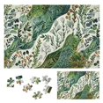 Canfashion Leaves Wooden Jigsaw Puzzle for Adults and Kids