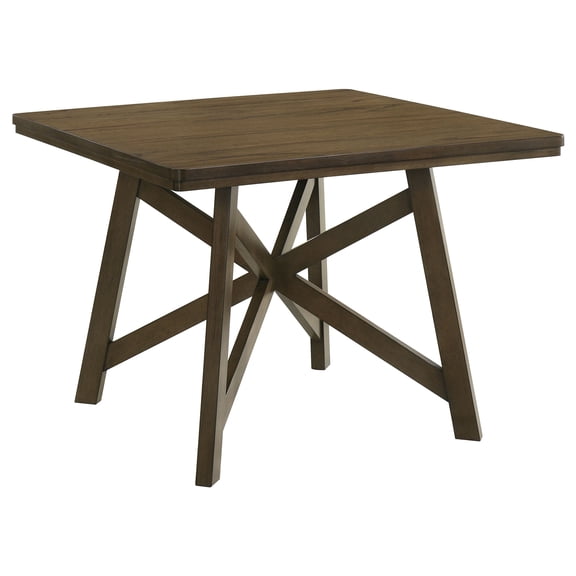 Coaster Canfield 47-Inch Square Counter Height Dining Table, Brown