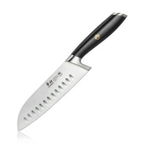 Cangshan L Series 1026894 German Steel Forged 7" Santoku Knife, Black