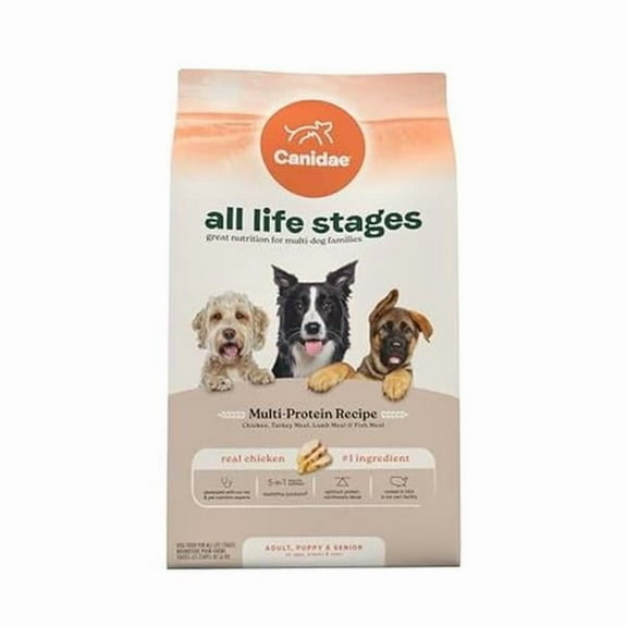 Canidae 103976 27 lbs All Life Stages Multi-Protein Recipe with Meat Dry Dog Food