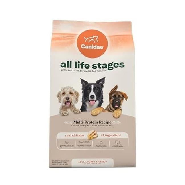 Canidae 103972 40 lbs All Life Stages Multi-Protein Recipe with Meat Dry Dog Food