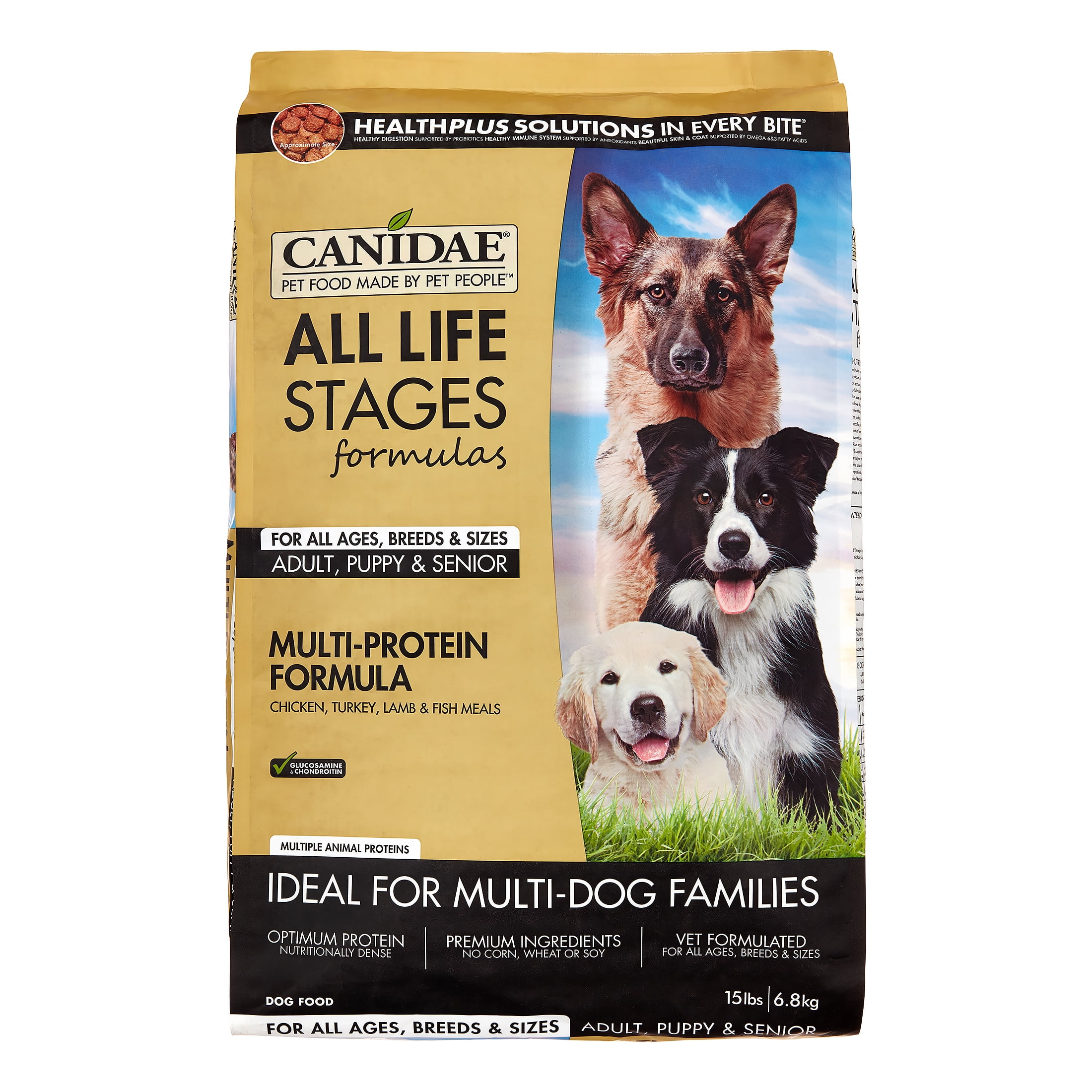 Canidae All Life Stages Multi Protein Chicken Turkey Lamb Fish Dry Dog Food 15 lb