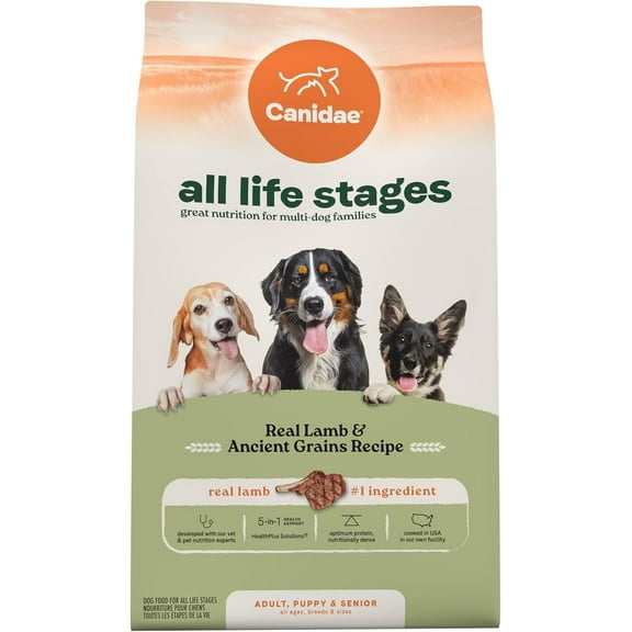 Canidae All Life Stages Real Lamb & Ancient Grains Dog Food 27lbs.