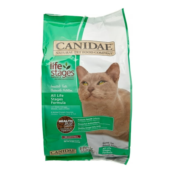 Canidae Life Stages Chicken, Turkey, Lamb & Fish Dry Cat Food, 8 lb