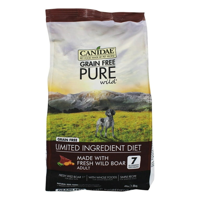 Canidae Pet Foods Grain Free Pure Wild Dry Dog Food Fresh Wild Boar 4 lbs