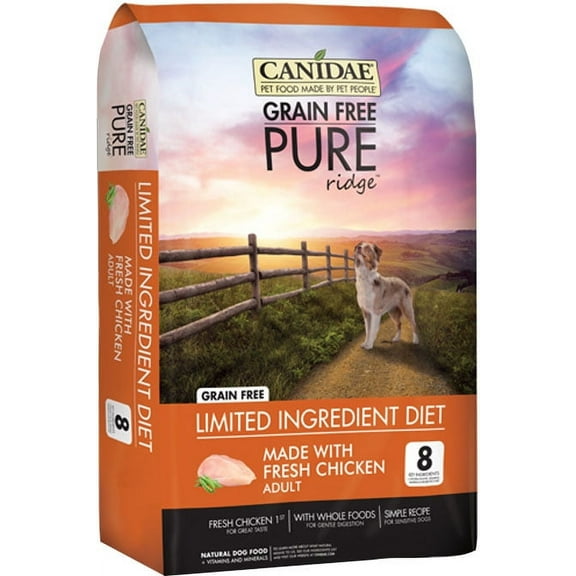 Canidae PURE Grain Free, Limited Ingredient Dry Dog Food, Bison, Lentil and Carrot, 4lbs Bison, Lentil & Carrot 4 lb
