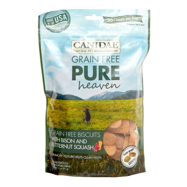 Canidae Grain Free PURE Heaven Biscuits with Bison and Butternut Squash Dog Treats Canidae Grain Free PURE Heaven Biscuits with Bison and Butternut Squash Dog Treats