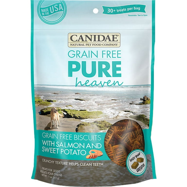 Canidae Grain Free PURE Heaven Biscuits with Salmon and Sweet Potato Dog Treats Canidae Grain Free PURE Heaven Biscuits with Salmon and Sweet Potato Dog Treats