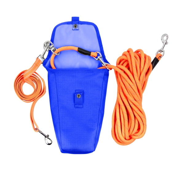 Canine Canyon Sarge Portable Dog Run with Leash & Carry Bag, Orange, 36 ft | Outdoor Tether System for Dogs