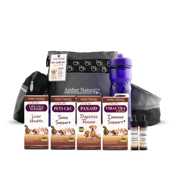 Amber NaturalZ Canine Care Kit, Herbal Support for Digestive, Immune, Sinus & Organ Health