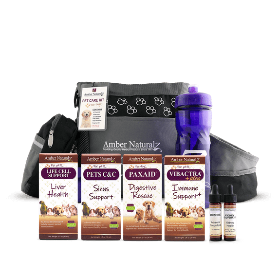 Amber NaturalZ Canine Care Kit, Herbal Support for Digestive, Immune, Sinus & Organ Health