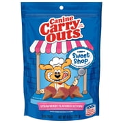 Canine Carry Outs Sweet Shop Strawberry Flavored Scoops with Other Natural Flavors, Chewy Dog Treats, 4.5 oz Bag