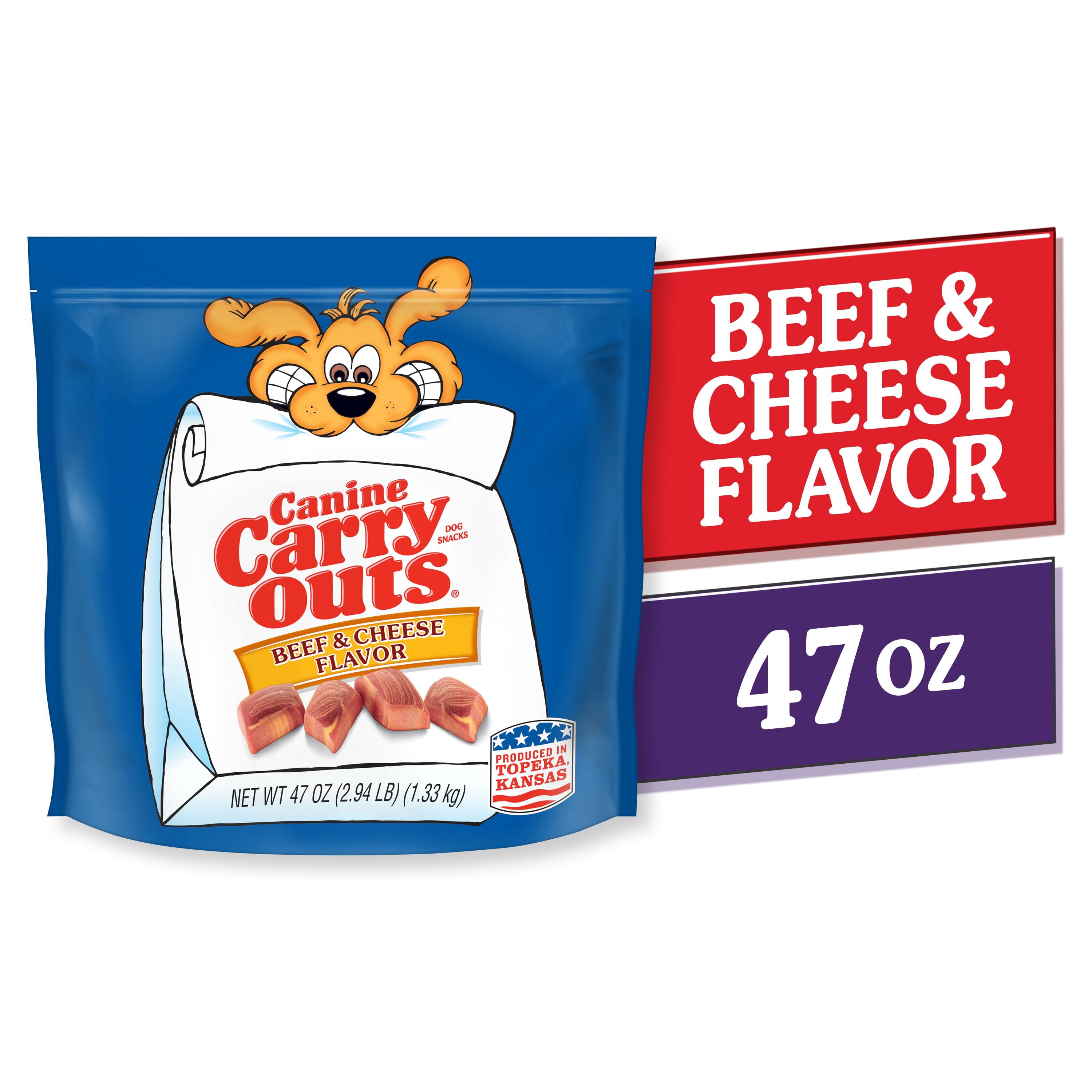 Canine Carry Outs Bacon & Cheese Flavor Dog Treats, 47oz
