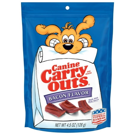 Canine Carry Outs Bacon Flavor Dog Treats, 4.5 oz Bag