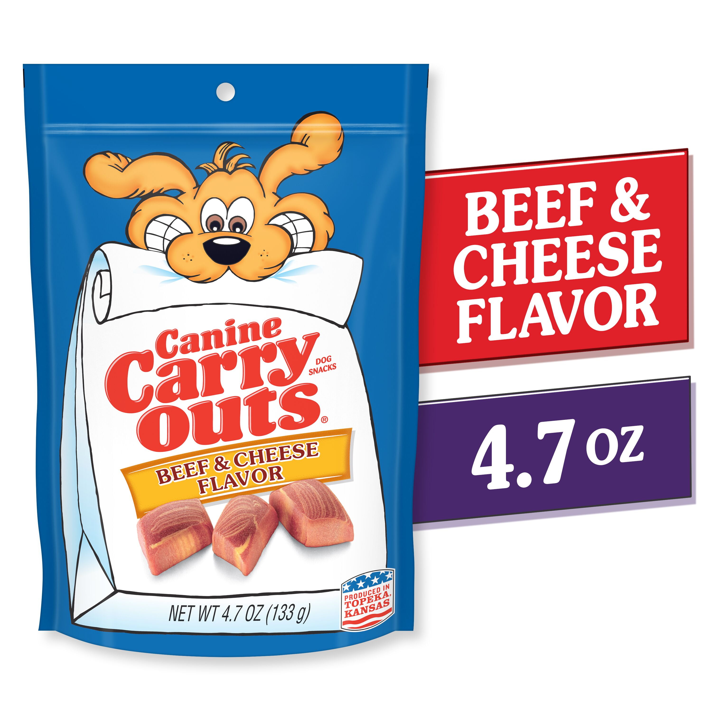 Canine carry outs beef flavor dog treats Clearance