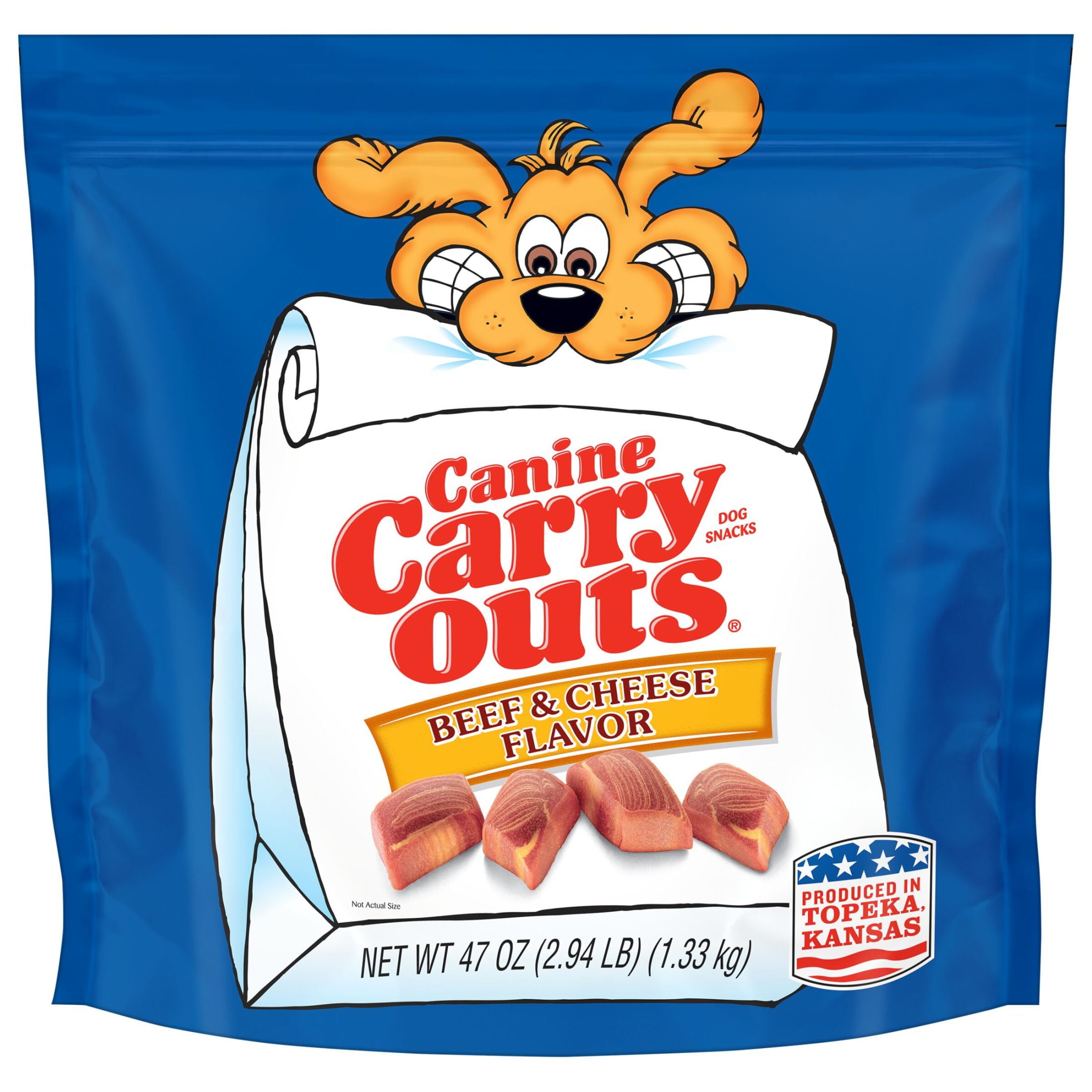 Canine Carry Outs Beef & Cheese Flavor Dog Treats, 47oz