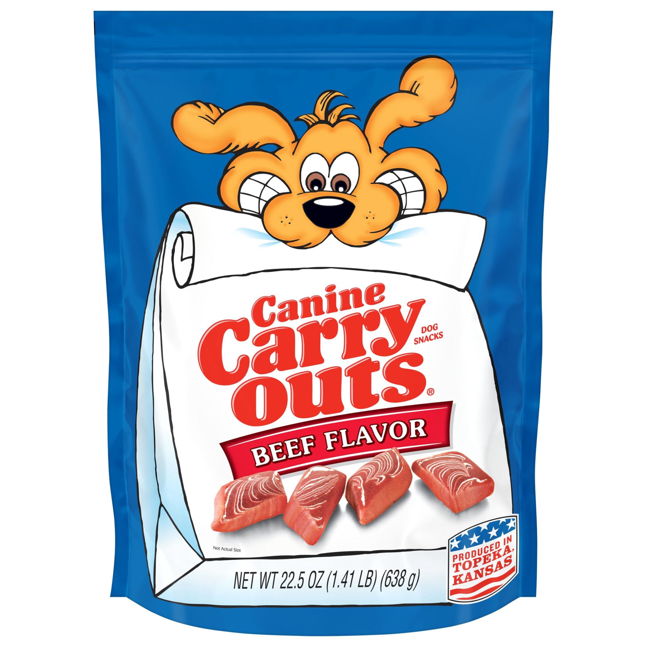 Canine Carry Outs Beef Flavor Dog Treats, 22.5 oz Bag