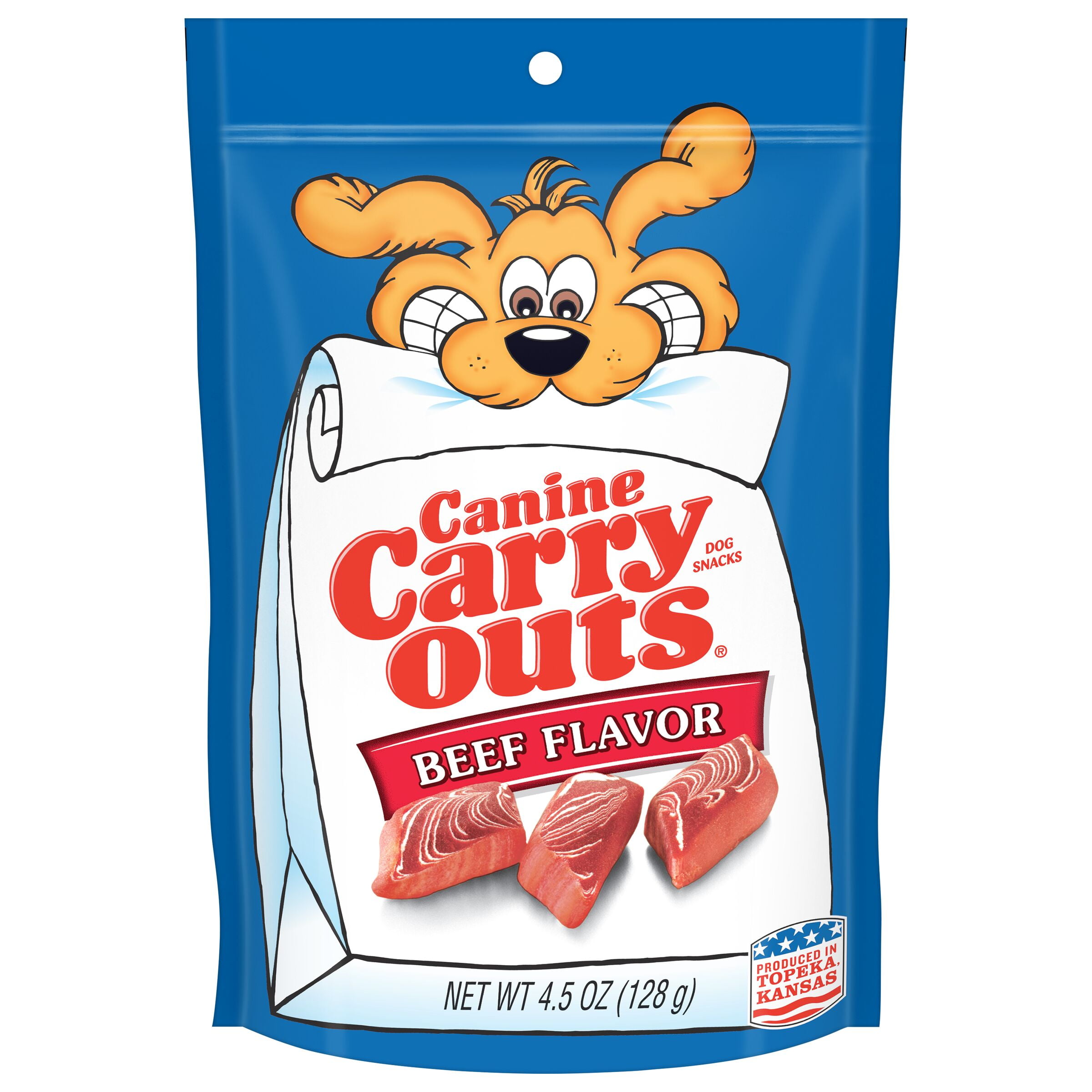 Canine Carry Outs Beef Flavor Dog Treats, 4.5 oz Bag