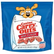 Canine Carry Outs Beef Flavor Dog Treats, 47 oz Bag