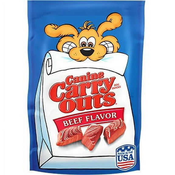 Canine Carry Outs Beef Flavor Dog Treats , 7 Oz.