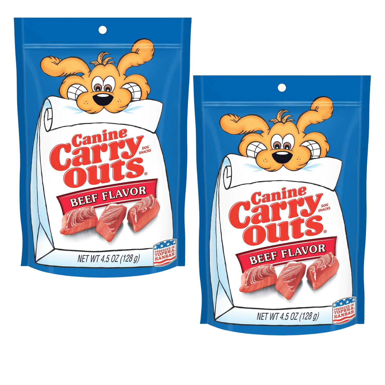 Canine Carry Outs Beef Flavor Dog Treats Made with Real Beef, Soft