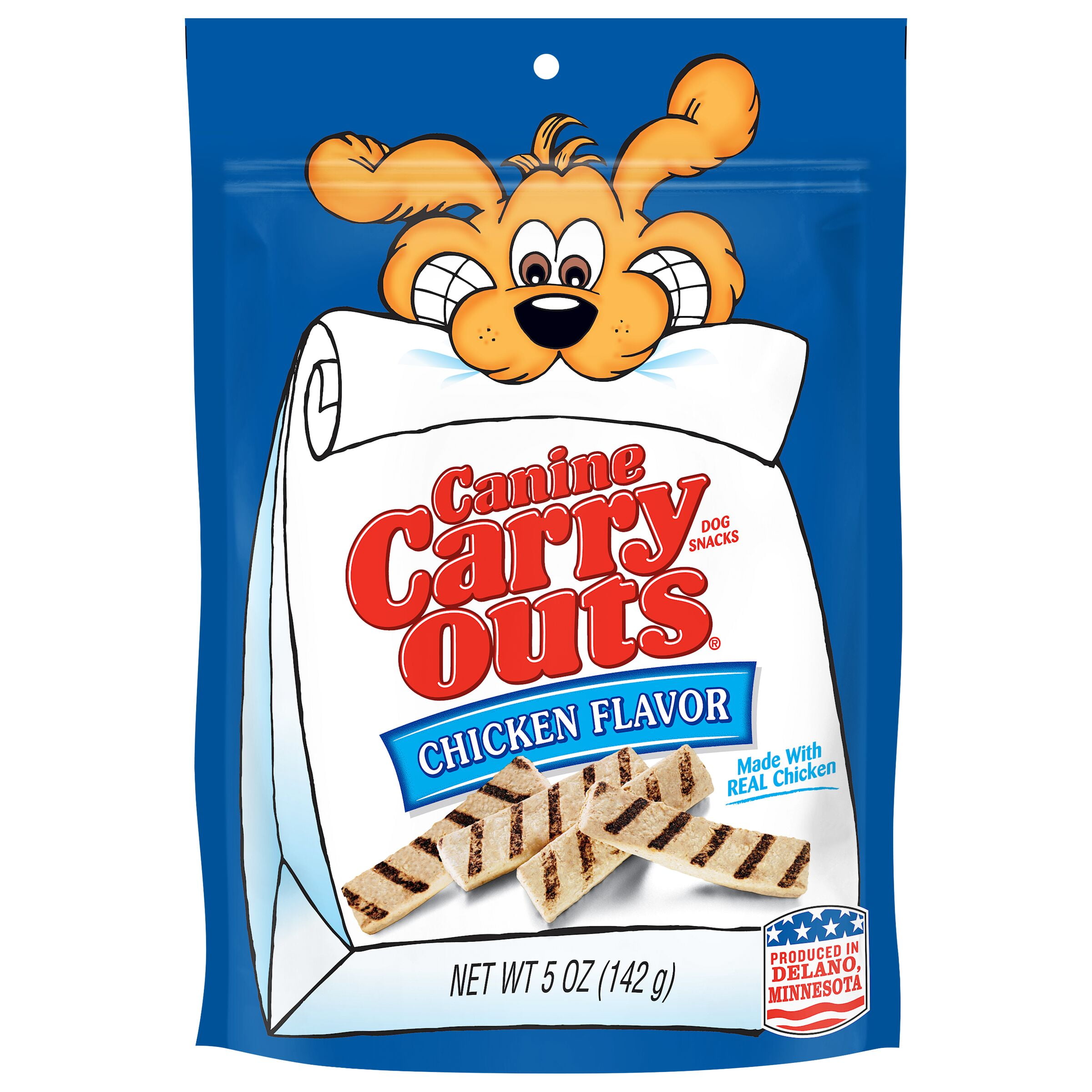 Canine Carry Outs Chicken Flavor Dog Snacks, 5-Ounce