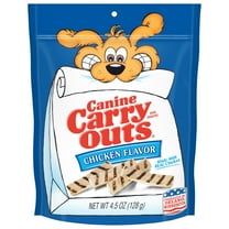 Canine Carry Outs Chicken Flavor Dog Treats, 4.5oz Bag