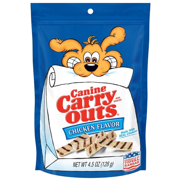 Canine Carry Outs Chicken Flavor Dog Treats, 4.5oz Bag