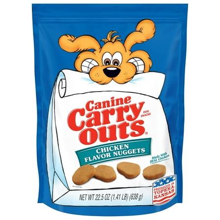 Canine Carry Outs Chicken Flavor Nuggets Dog Snacks, 22.5 oz