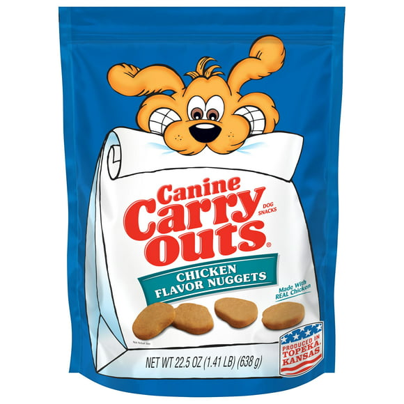 Canine Carry Outs Chicken Flavor Nuggets Dog Snacks, 22.5 oz.