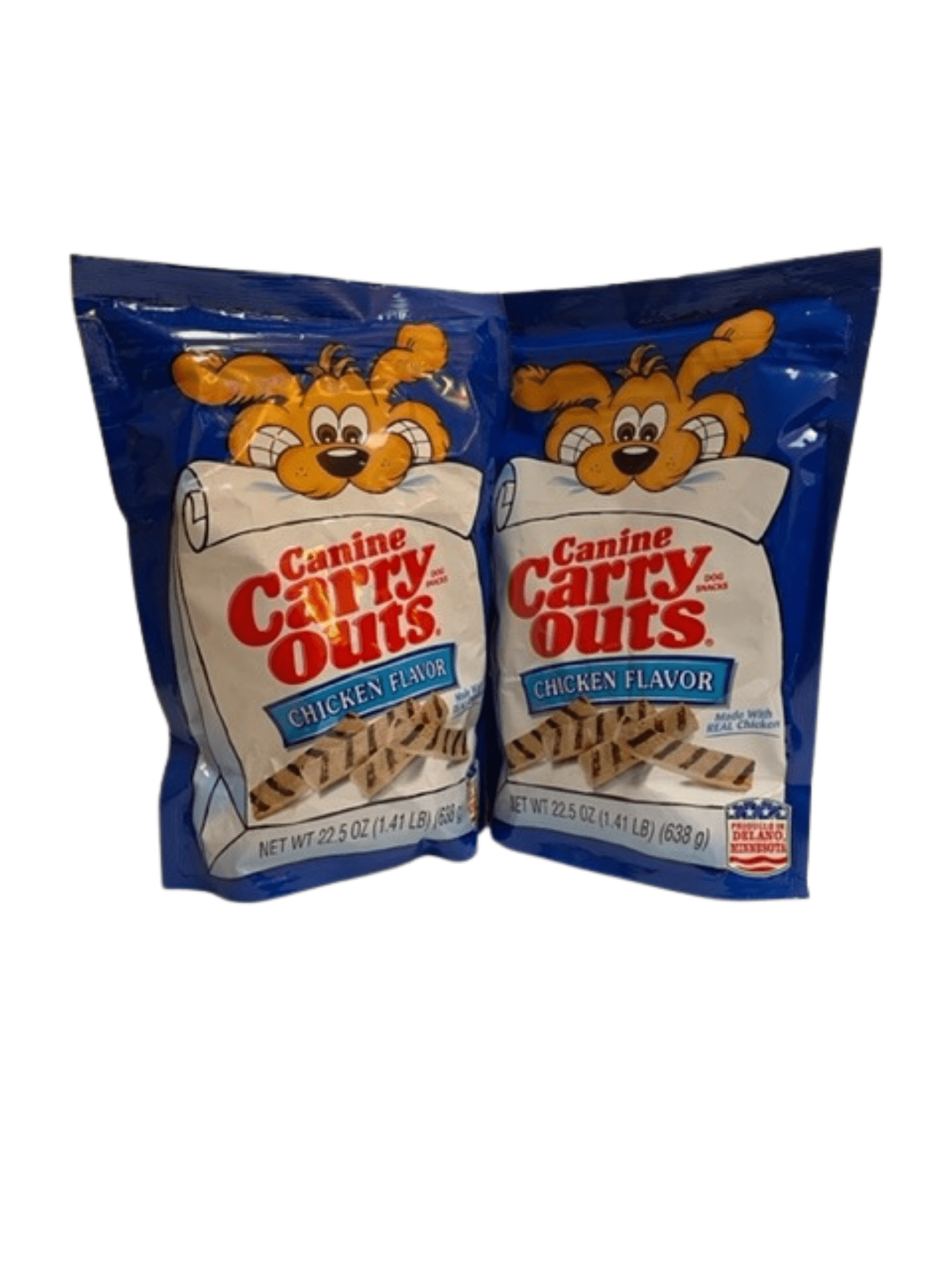 Canine Carry Outs Dog Treats Chicken 222.5oz bags of treats for your