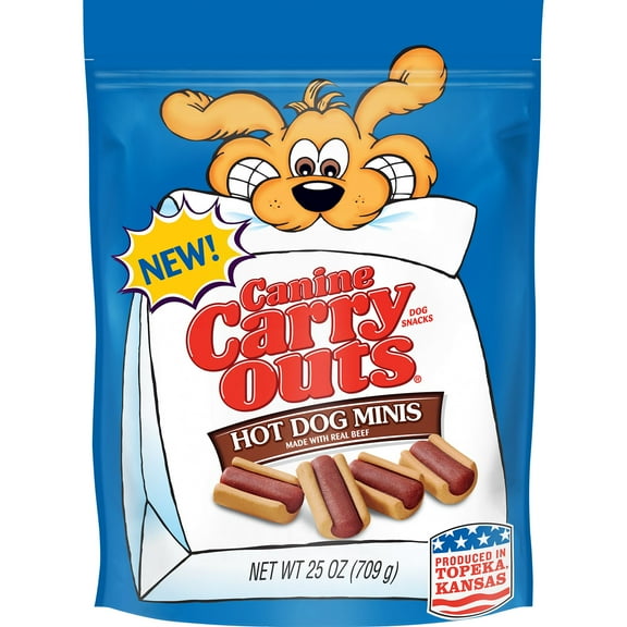 Canine Carry Outs Hot Dog Minis, Beef Flavor Dog Treats, 25-Ounce